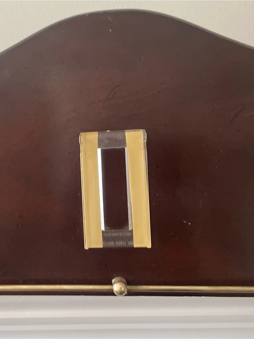Vintage Upscale Mahogany & Brass Wall Sconces